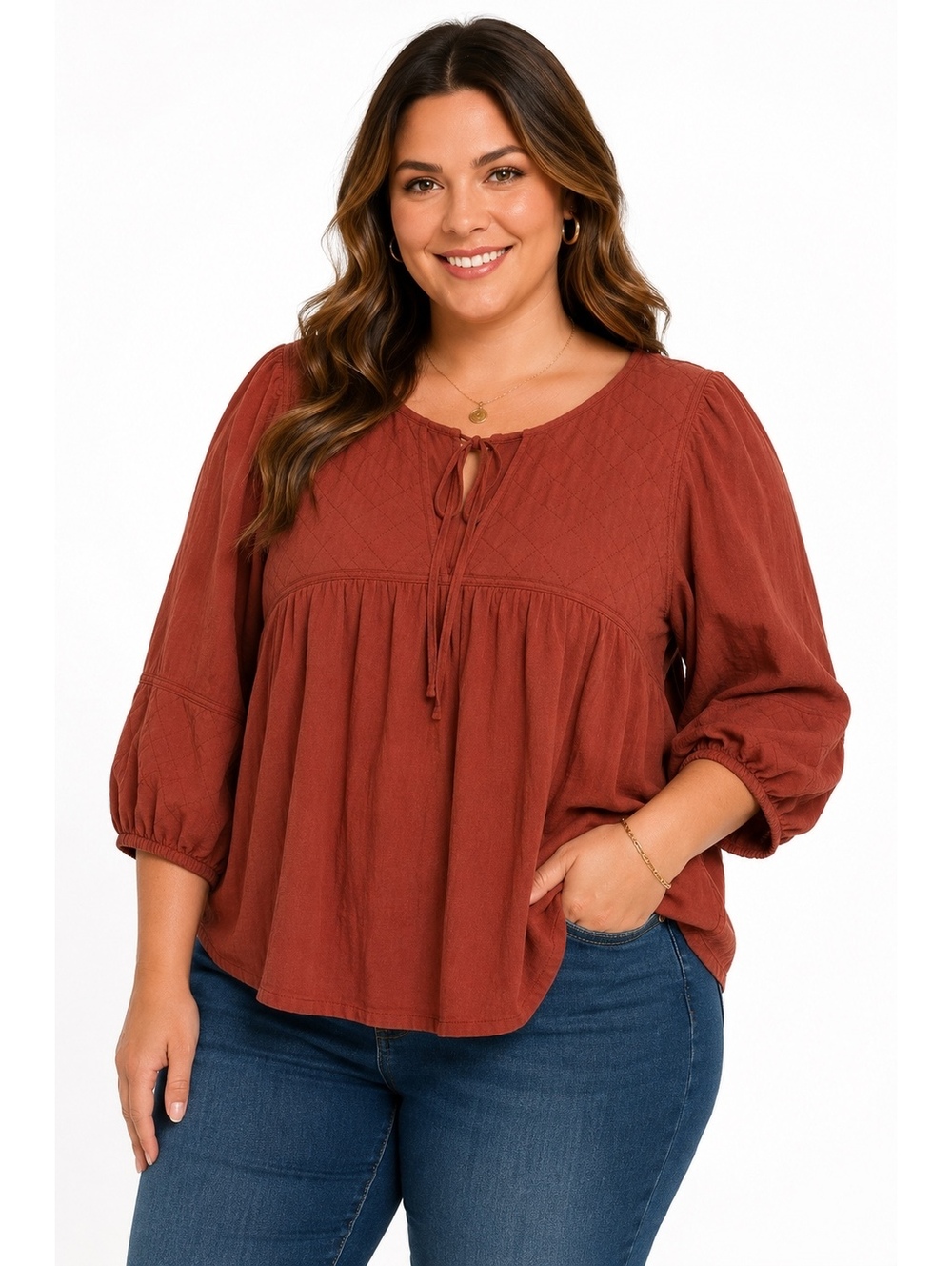048. NWT! Old Navy•peasant-style blouse•3XL